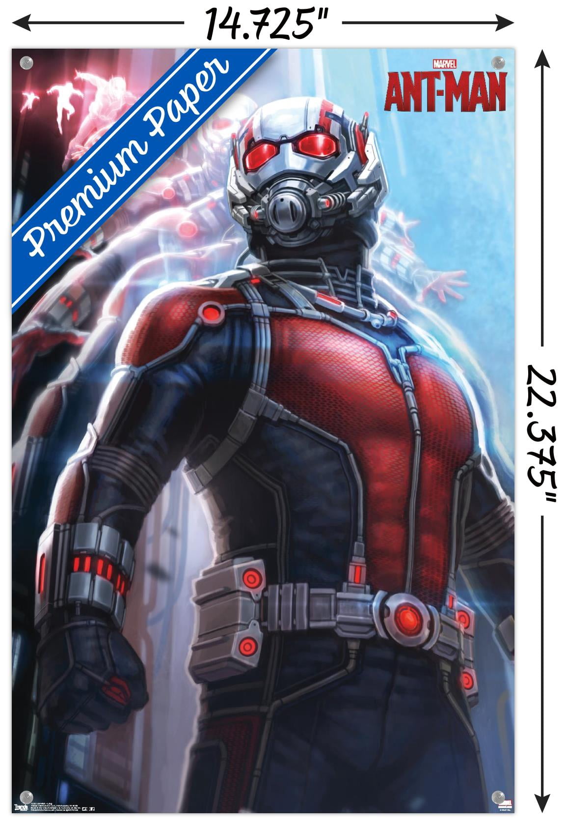 Marvel Cinematic Universe - Ant-Man - Lang Wall Poster with Push Pins, 14.725" x 22.375"