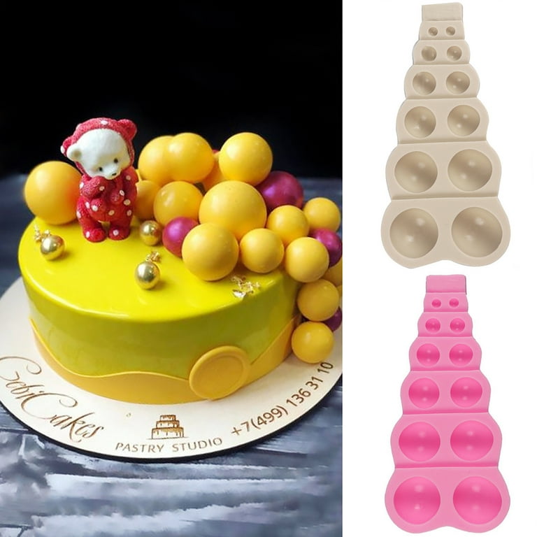 Semicircle Silicone Mold,Shxmlf Half Sphere Chocolate, Candy and Gummy Mold Teacake Bakeware Set for Cake Decoration Mousse Dome Jelly Ice Cream