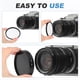 thumbnail image 5 of Kit de Filtros Esenciales Digitales Uxcell UV/CPL/FLD (49mm) - Filtros de Lente Circular de Aluminio para Varios Lentes de Fotografía de Cámara, Negro, 5 of 7