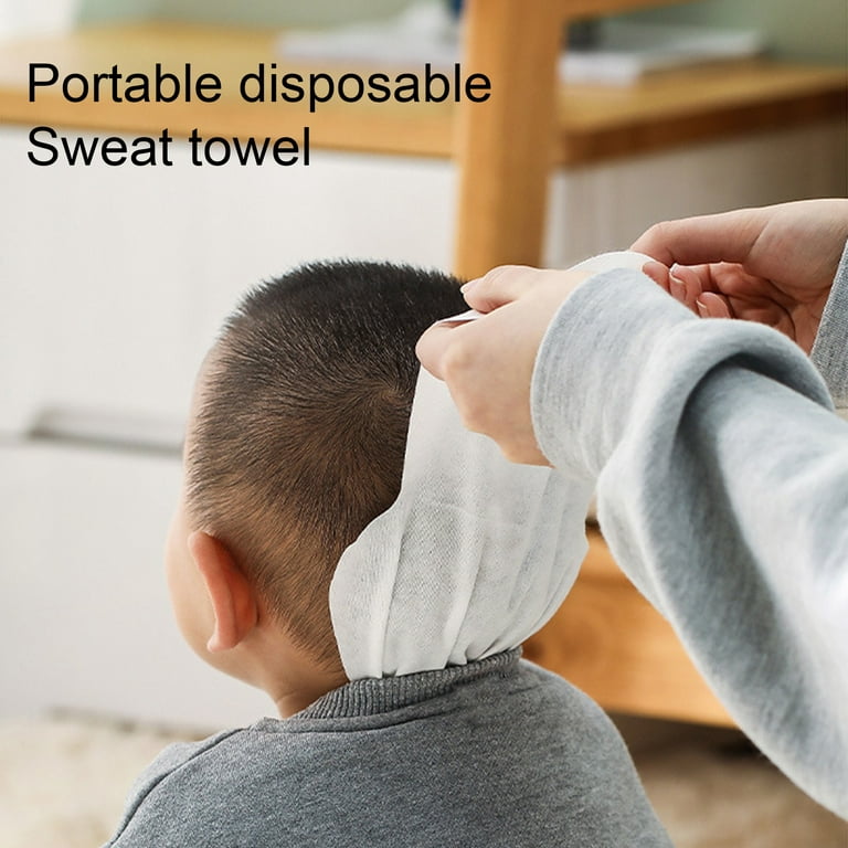 Farfi 10Pcs Baby Washcloths Super Soft Highly Absorbent Non-woven Fabric  Wash Free Kids Back Sweat-absorbent Towels Child Supplies (Size S) 