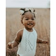 thumbnail image 3 of Bailey's Blossoms Trendy Drake Crochet Halter Romper Snap Closure (Gardenia, 3T), 3 of 6