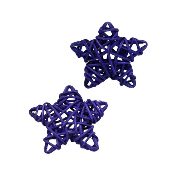 para con Juguete Y Juguete de Mascota Colgante de Decoración de Jarrón de Cinco Puntos de Estrella de Ratán de 6cm
