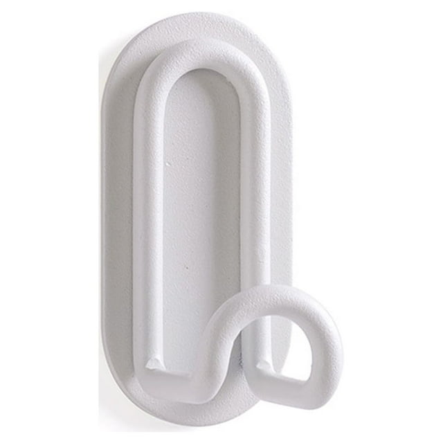 Matsuzay Gancho autoadhesivo Creativo en forma de U Ganchos fuertes Soporte para colgar sin perforaciones Accesorios de baño para el hogar Almacenamiento y organización del hogar color crema