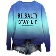 thumbnail image 4 of Clothing 2025 Sweatshirt for Women Be Stay Lit Sweatshirt for Women Loose Fit Sayings Shirt Gifts for Women Oversized Sweatshirt for Women Blue Xl, 4 of 4