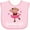 AD-Pink, variant on Inktastic Grammie Girl Ballerina Monkey Girls Baby Bib