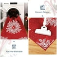 thumbnail image 6 of Christmas 3x5 Area Rug, Snowflake Christmas Rugs for Living Room Washable, Bedroom Throw Rugs Non Slip, Soft Low Pile Floor Carpet for Kitchen Dining Room Christmas Decorations, 6 of 9
