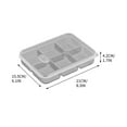thumbnail image 4 of Divided Refrigerator Storage Boxes with Sealed Lids - Stackable Food Organizer for Fruits Vegetables Meat Freezer to Microwave Convenient Kitchen Essentials, 4 of 7