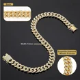 thumbnail image 3 of X Collar De Cadena For Perro Con Eslabones Cubanos Dorados,, 3 of 8