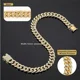 thumbnail image 3 of X Collar De Cadena For Perro Con Eslabones Cubanos Dorados,, 3 of 8
