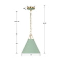 thumbnail image 4 of XAV-B8301-VG-GR-Crystorama Lighting-Xavier - 1 Light Pendant-Vibrant Gold/Green Finish    -Traditional Installation, 4 of 9