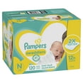 thumbnail image 3 of Pampers Swaddlers Newborn Diapers Size N 120 Count, 3 of 17