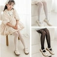 thumbnail image 4 of Children Girl Gift Elasticity Summer Socks Children's Tights Girls Stocking Mesh Pantyhose Soft Hosiery BLACK S, 4 of 8