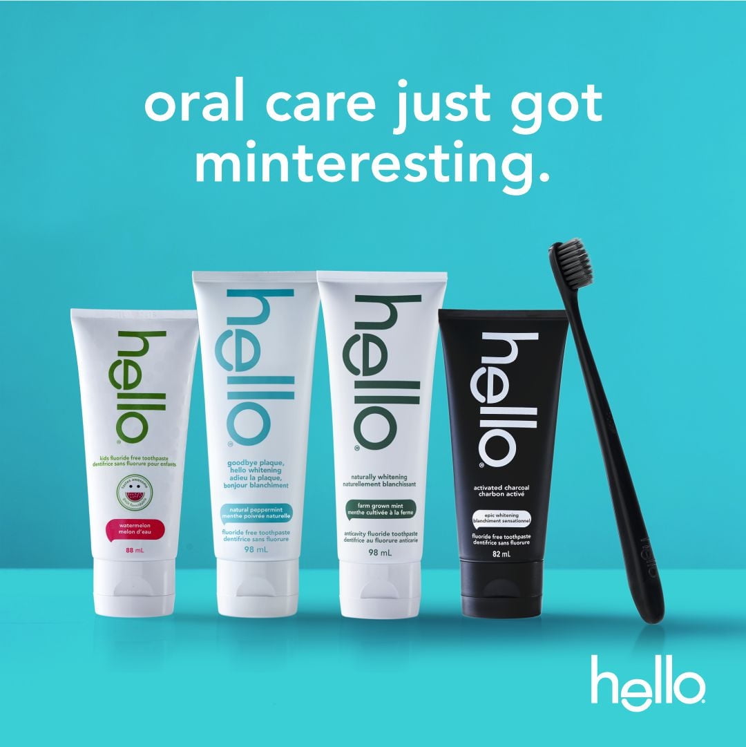 Hello Activated Charcoal Fluoride Free Toothpaste - 82 mL, Hello Charcoal Toothpaste