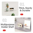 thumbnail image 3 of Deago 2 Pack 12" Acrylic Floating Shelf Wall Mounted Invisible Clear Shelves for Living Room Office Bedroom Bathroom Kitchen, 3 of 7