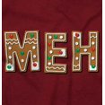 thumbnail image 2 of Christmas Gingerbread Meh Sarcastic Womens Slim Fit Graphic Tee Brisco Brands X, 2 of 4