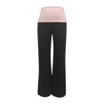 thumbnail image 4 of RUTAYY Women's Casual Pants Elastic Waist Joggers Wide Leg Soft Comfortable Streetwear Athletic Wear Playful Vacation Trousers, 4 of 4