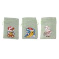 thumbnail image 3 of Bolsas De Dulces De Navidad, Bolsas De Regalo Pequeñas Y Livianas Diseño De Sellado A Granel Material De Grado Alimenticio Patrones Lindos Para Regalos Para Fiestas Navideñas ANGGREK Christmas Candies Bags, 3 of 8
