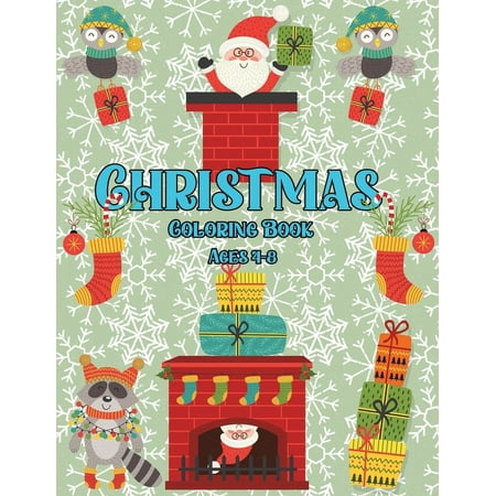Christmas Coloring Book for Kids 4-8 ages: Xmas Symbols to Color for Children (Paperback)