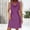 c01Purple, variant on Women’s Fashion Sleeveless Stretch Cowl Neck Short Dress Elegant Formal Cocktail Wedding Party Mini Dresses Pink XXL