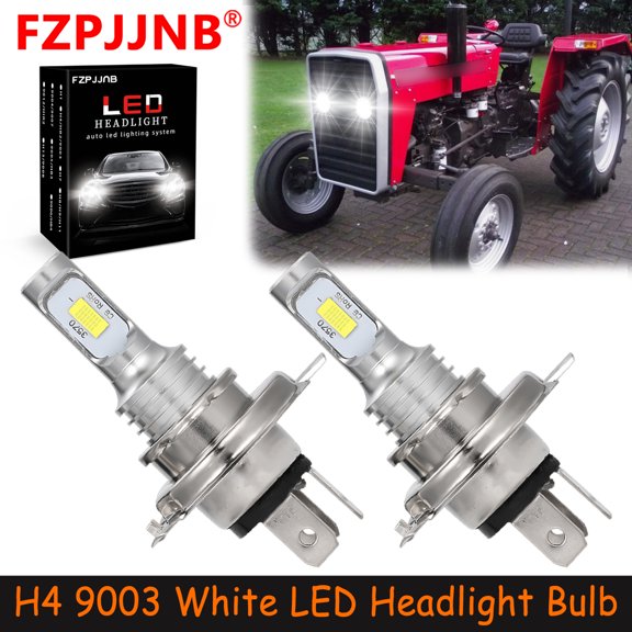 FZPJJNB H4 9003 for Massey Ferguson 230 240 265s 275uk 285s 3405186m1 White Led Headlights Bulb,YTB,C146