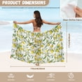 thumbnail image 7 of Yuyamidu Yellow Lemon Sarong Coverups for Women Beach Long Bikini Wraps Sun Protection Bathing Suit Cover Up Fashionable Beach Sarong Wrap Chiffon, 7 of 7