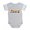 Heather Gray, variant on CafePress - Iowa Rbw Txt - Cute Infant Baby Football Bodysuit