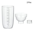 thumbnail image 3 of Uxcell 700ml 2pcs Transparent Plastic Cocktail Shaker Wine Beverage Mixer Wine Shaker Drink Mixer Bar Tools, 3 of 5
