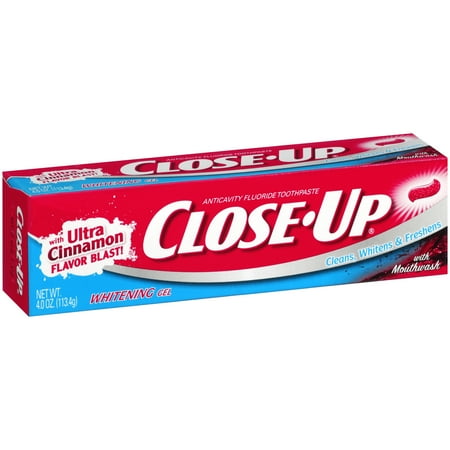 Close-Up ® Gel rince-bouche blanchissant Dentifrice 4 oz Boîte