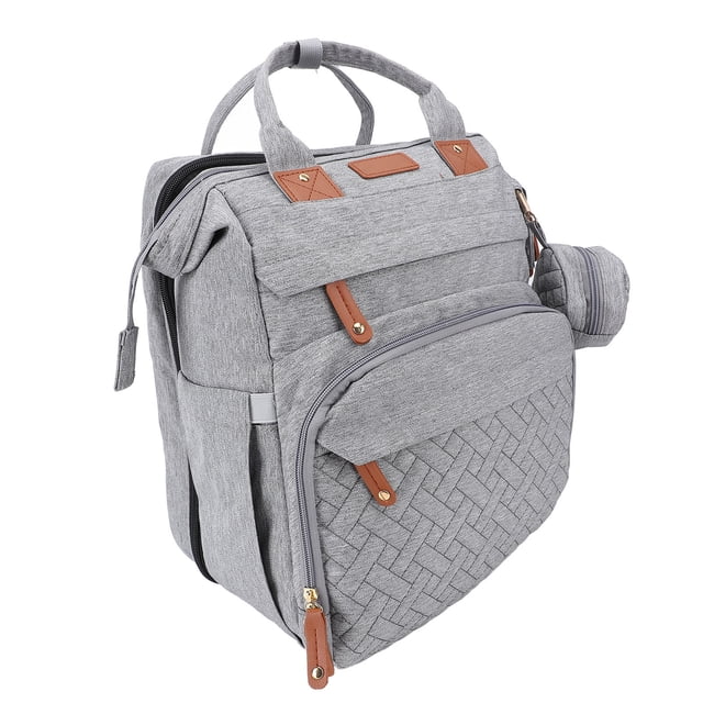 Diaper Bag Foldable Multifunctional Baby Diaper Backpack with USB Charging Port for Travel