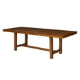 thumbnail image 4 of Walker Edison Dark Oak Country Expandable Dining Table, 4 of 8