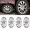 Chrome, variant on 16" Silver & Black Hubcaps/Wheel Covers for Most Cars,Set of 4 Snap on Car Truck SUV,PP Material