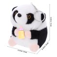 thumbnail image 2 of KAKOWELY Llavero de muñeco de panda pequeño, figura de peluche de dibujos animados, llavero de panda de peluche, 2 of 4
