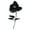 Black, variant on 1 Pc Halloween Eyeball Rose, 15.3" Artificial Gothic Dark Red Flower Stem for Spooky Vase Filler Centerpiece Decor