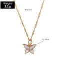 thumbnail image 3 of Jusqu'à 65 % de Réduction sur les Colliers SMihono pour Femmes Bijoux de Mode Pendentif Papillon Pendentif Collier Creux Élégant Rétro, 3 of 3