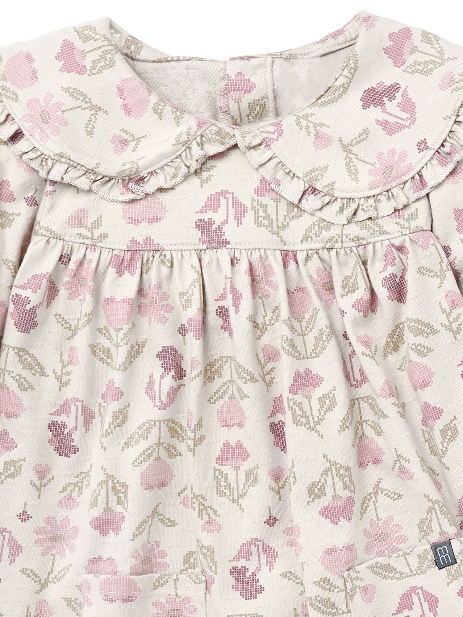 Modern Moments by Gerber Toddler Girl Ruffle Dress with Collar, Sizes 12M-5T