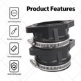 thumbnail image 3 of 1204714 Motorcycle Carburetor Rubber Interface Carb Intake Manifold Boots Joint Compatible With Polaris RZR RS1 2018 2019 RZR XP 1000 2016 2017 2018 2019 1205302, 3 of 5