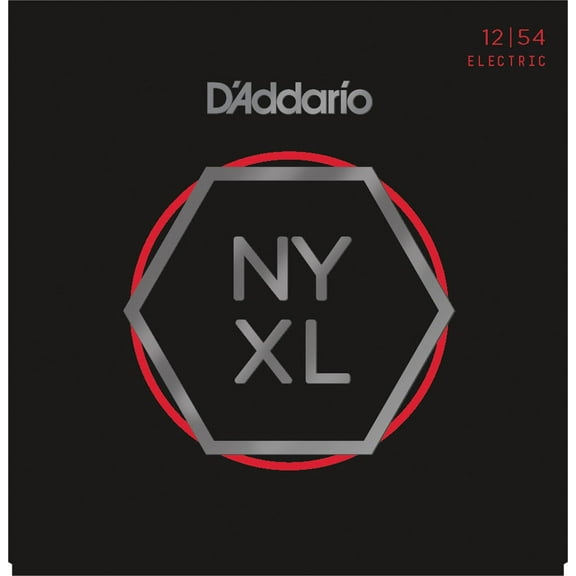 D'Addario NYXL1254 Nickel Wound Electric Guitar Strings, Heavy, 12-54