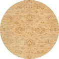 thumbnail image 1 of Ahgly Company Indoor Round Abstract Orange Abstract Area Rugs, 3' Round, 1 of 6
