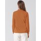 thumbnail image 5 of INSPIRE CHIC Blusa Elegante De Oficina De Trabajo Para Mujer, Camisa Plisada Con Cuello De Lazo Y Manga Larga Marrón L, 5 of 6