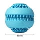 thumbnail image 5 of Pelota de juguete IQ para perros y gatos, juguete dispensador de comida para cachorros, juguete masticable de goma, comedero para mascotas para hacer ejercicio y jugar. azul grande, 5 of 9