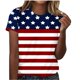 thumbnail image 1 of Fiudx Camisas de Mujer Camiseta de Manga Corta con Cuello Redondo y Estampado Retro para Mujer, 1 of 3