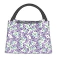 thumbnail image 1 of Disketp Lavender Flowers Bolsa Térmica Estampada, Bolsa Térmica Aislante para Almuerzo, Playa y Campamento, 1 of 6