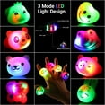 thumbnail image 2 of Sytle-Carry Party Favors for Kids 24 Pcs Light up Rings Birthday Party Favors Prizes Box Toys Glow Party Supplies, 2 of 5