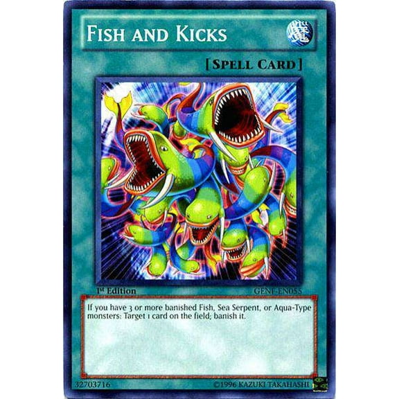 YuGiOh Generation Force Common Fish and Kicks GENF-EN055