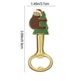 thumbnail image 2 of Elainilye Christmas Themed Gold Bottle Opener for Beer Creative Holiday Gift Parties and Celebrations, 2 of 7