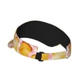 thumbnail image 2 of Pofeuu Tasty Toasts Print Sunscreen Visor Cap Adjustable Sport Empty Top Baseball Sun Cap for Men Women Sports Outdoor Headwear, 2 of 7