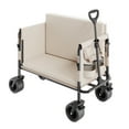 thumbnail image 1 of KFFKFF Chariot Pliable et Rabattable, Charge de 550 Lb et 220 L, Chariot Pliable 2 en 1 Se Convertit en Banc, Chariot Utilitaire avec Poignée Réglable, Chariot d'Extérieur pour l'Épicerie, le Camping, le Jardinage, 1 of 9