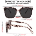 thumbnail image 4 of Gafas de Sol Polarizadas Sobredimensionadas FEISEDY UV400 B2600 Mármol, 4 of 9