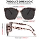 thumbnail image 4 of Gafas de Sol Polarizadas Sobredimensionadas FEISEDY UV400 B2600 Mármol, 4 of 9