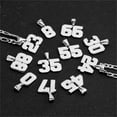 thumbnail image 2 of PAMTIER Men's and Women's Stainless Steel Classic Simple Personalized Athlete Number Sports Necklace Silver Number 17, 2 of 3